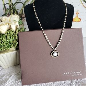 Silpada Go Coastal  Pearl Beaded Necklace